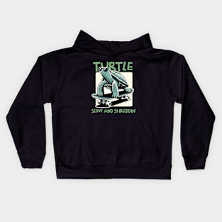 Skateboard turtle Kids Hoodie